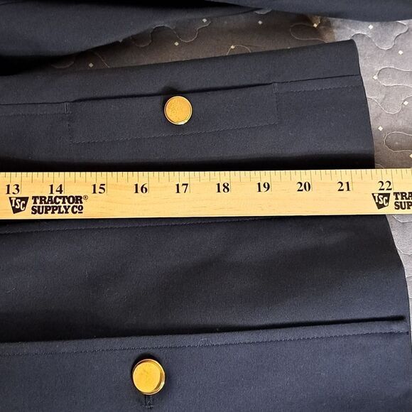 Rafaella Nautical blue blazer suit jacket size 12 petite NWT - Picture 6 of 6